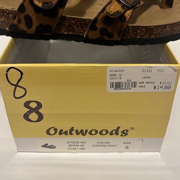 Outwoods Leopard Print Sandals - Picture 3 of 4